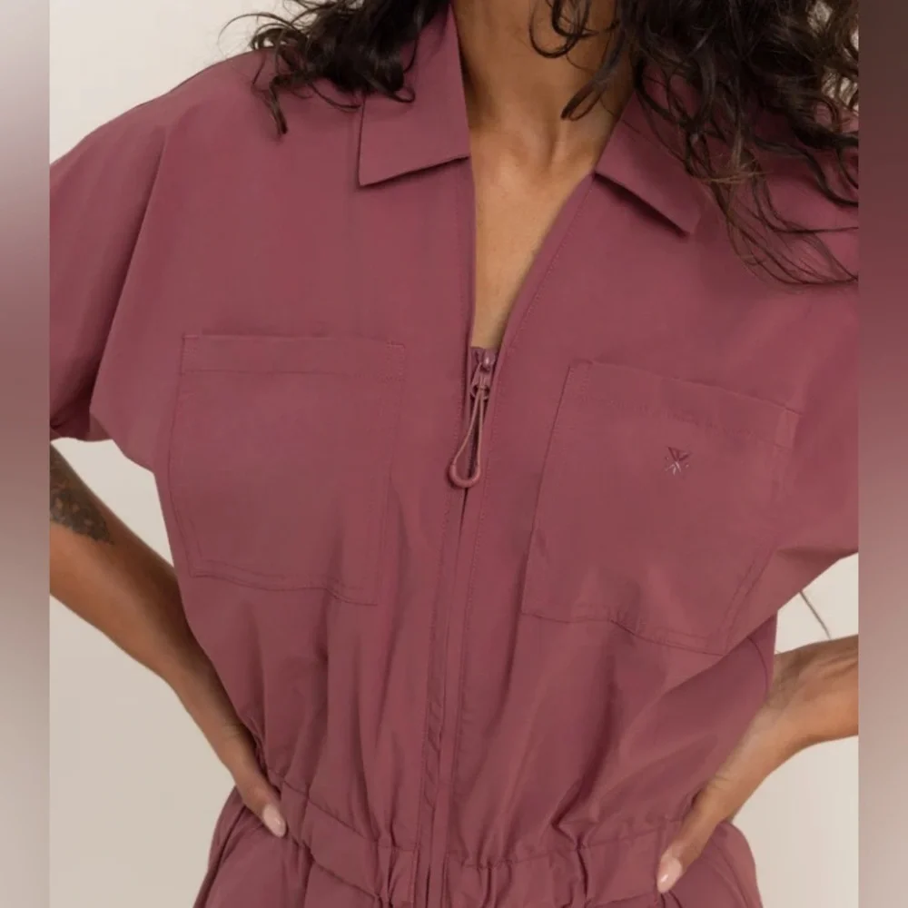 Roark Dusty Rose Short Sleeve Jumpsuit